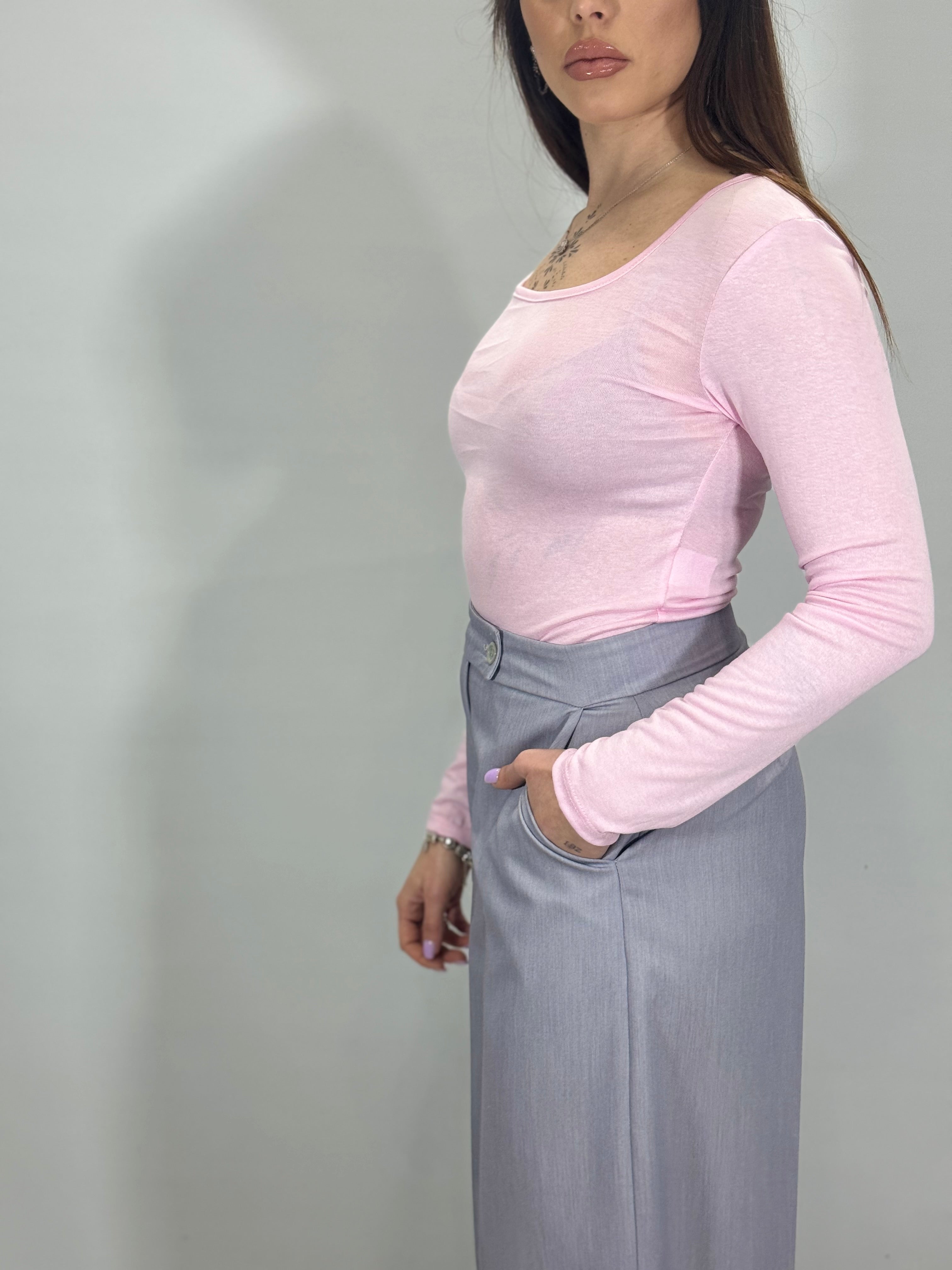 BODY VELATO CON SCOLLO A ‘U’