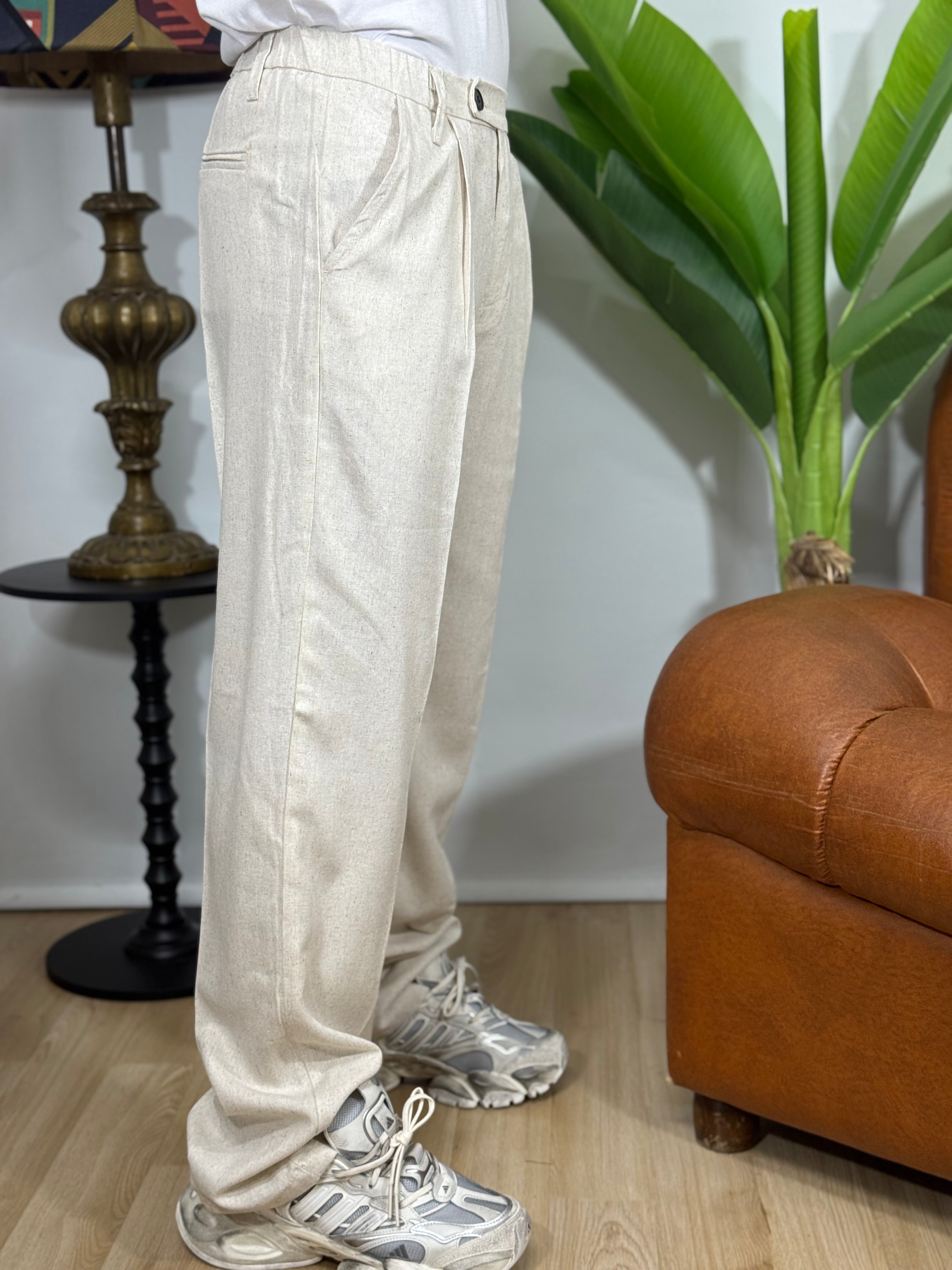 PANTALONE IN LINO